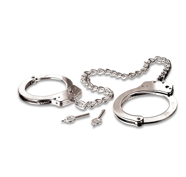 Наручники на ноги Pipedream Fetish Fantasy Series Metal Leg Cuffs, 45 см (серебристый) 73562 фото