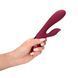 Вибратор-кролик Loveline Smooth Silicone Rabbit, 20 см (вишневый) 79512 фото 3