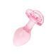 Анальна пробка EasyToys Anal Plug Glass M, 8.3 см (рожевий) 162730 фото 8