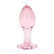Анальна пробка EasyToys Anal Plug Glass M, 8.3 см (рожевий) 162730 фото 3