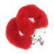 Наручники Ouch! Heavy-duty Fluffy Handcuffs (красный) 62562_EU фото