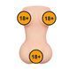 Реалистичный мастурбатор LoveToy X-Basic Pocket Boobs & Pussy (телесный) 28848 фото 4