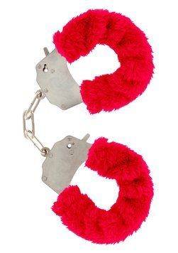 Наручники ToyJoy Furry Fun Cuffs (красный) 38207_EU фото