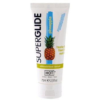 Лубрикант на водной основе Hot Edibles Superglide Lube ананас, 75 мл 3748 фото