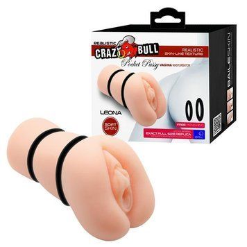 Мастурбатор Baile Crazy Bull Leona Pocket Pussy (тілесний) 23314 фото
