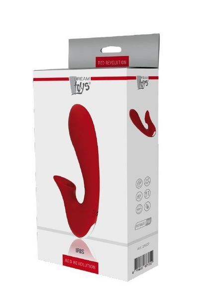 Вібромасажер Dream Toys Revolution Iris, 20 см (червоний) 16776 фото