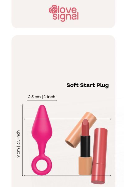 Анальна пробка Dream Toys Soft Start Plug, 9 см (рожевий) 227974 фото