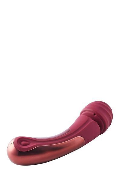 Вібромасажер Dream Toys Dinky Curved Wand Jacky O, 23 см (бордовий) 31622 фото