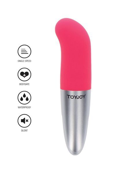 Мини-вибратор ToyJoy Viberette G-Spot, 12 см (розовый) 76464 фото