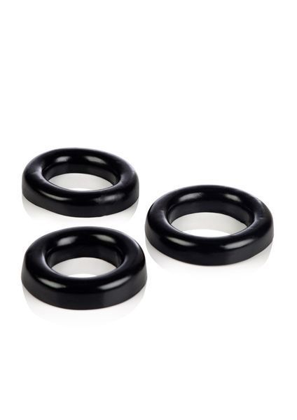 Набор эрекционных колец Calexotics Colt 3 Ring Set, 3 шт (черный) 38506_EU фото