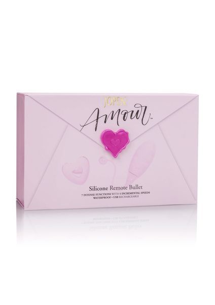 Віброяйце Amour Silicone Remote Bullet, 7,5 см (рожевий) 11832 фото