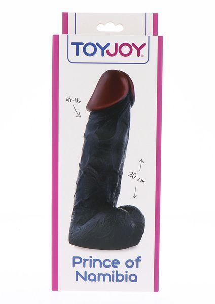 Фалоімітатор Toy Joy Prince of Namibia, 20 см (чорний) 8750 фото