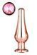 Анальная пробка Gleaming Love Gold Pleasure Plug M, 11 см (розовый) 78724 фото 2
