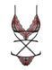 Боди Obsessive Megies Teddy, S/M (черный) 41608 фото 5