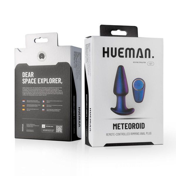Анальная пробка Hueman Meteoroid Remote Controlled Rimming, 13,9 см (фиолетовый) 27100 фото