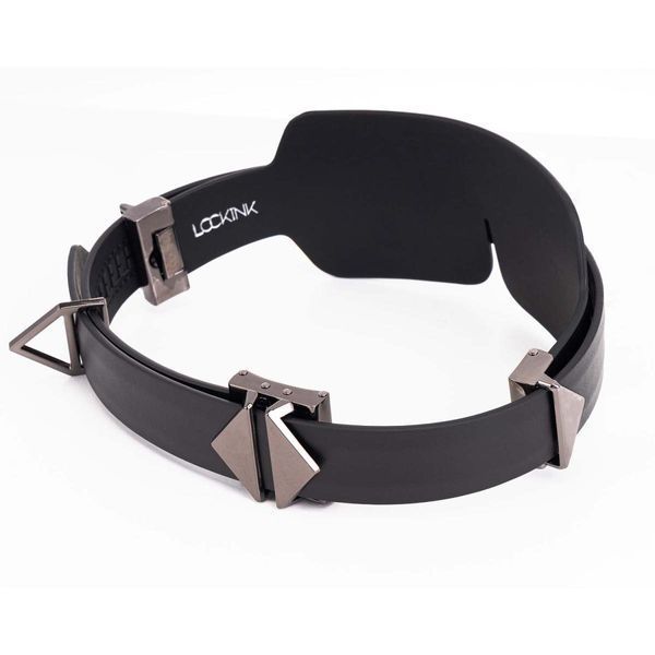 Маска на очі Lockink Luxury Leather Blindfold Kit (чорний) 122120 фото