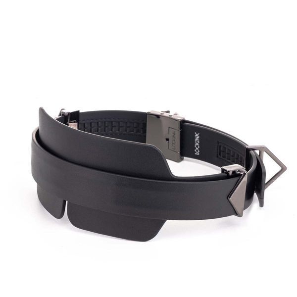 Маска на очі Lockink Luxury Leather Blindfold Kit (чорний) 122120 фото