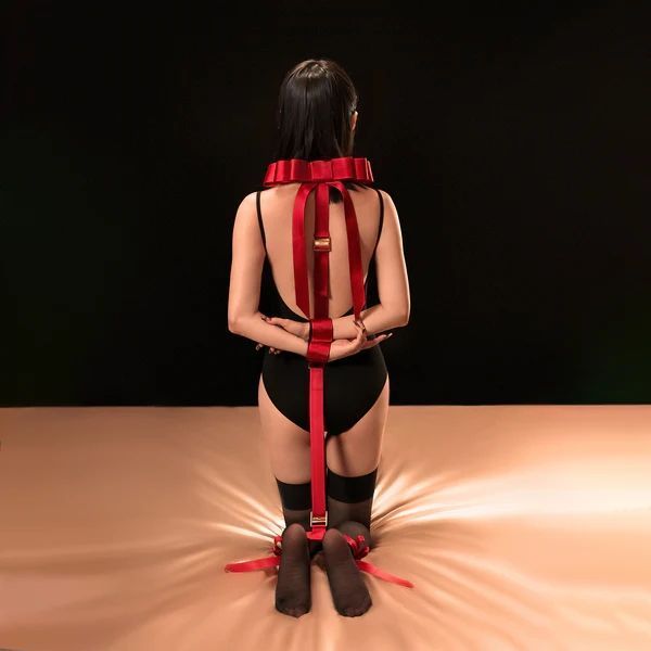 БДСМ набор Upko Bowknot Hogtie Portable Bondage Gear (красный) 117164 фото