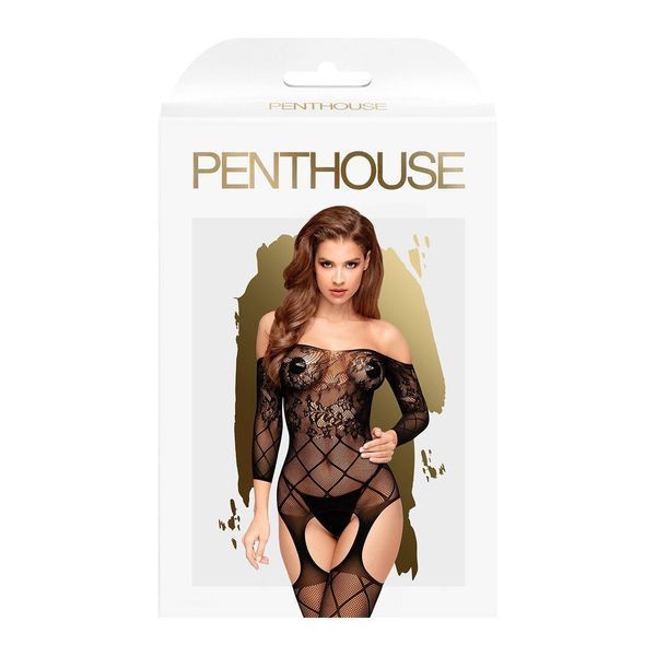Бодистокинг Penthouse Lingerie Top-Notch, XL (черный) 20217 фото