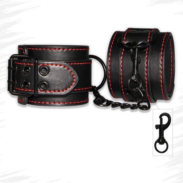 Наручники на ноги Lovetoy Bondage Fetish Pleasure (черный) 74742 фото