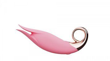 Вибратор для клитора Boss Series Flirting Tongue Licking, 13 см (светло-розовый) 32560 фото