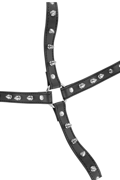 Портупея с шипами Fetish Tentation Sexy Adjustable Chest Harness (черный) 18113_EU фото