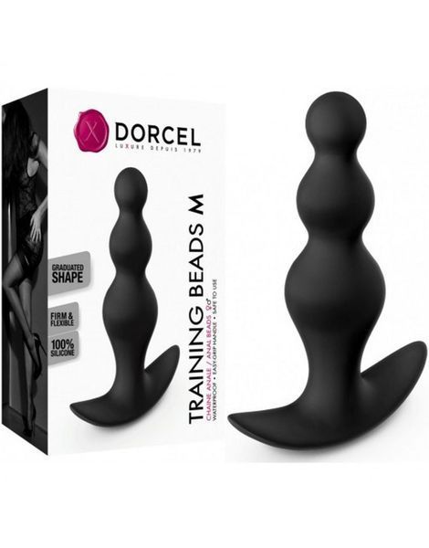 Анальна пробка Dorcel Training Beads M, 11,5 см (чорний) 25656 фото