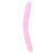 Двосторонній фалоімітатор RealRock Crystal Clear Double Dildo 13'', 34 см (рожевий) 52180 фото