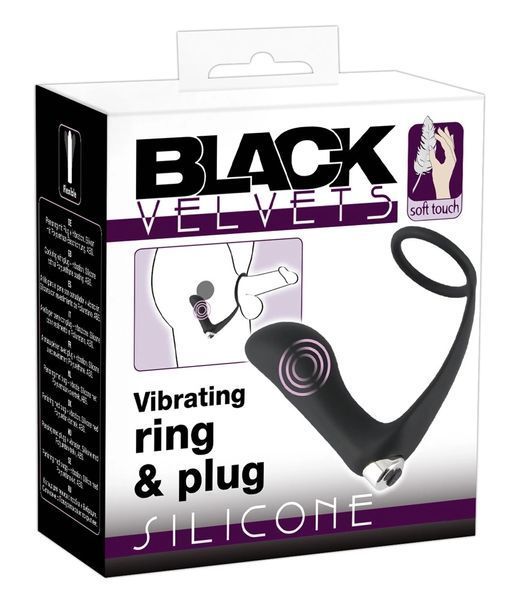 Стимулятор простати Black Velvets, 10 см (чорний) 82138 фото