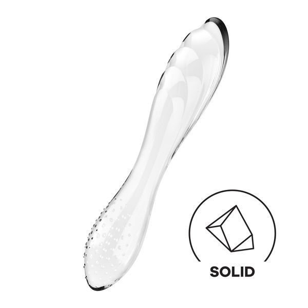 Фалоімітатор Satisfyer Dazzling Crystal 1, 18.4 см (прозорий) 89176 фото