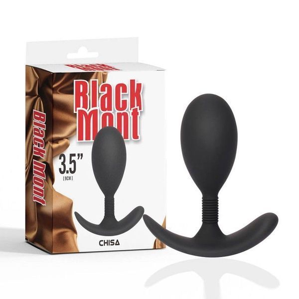 Анальная пробка Black Mont 3.5 Anal Play, 10,8 см (черный) 46504 фото