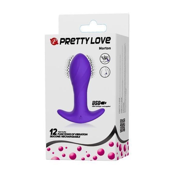 Анальна пробка Pretty Love Morton, 10,4 см (синий) 21634 фото