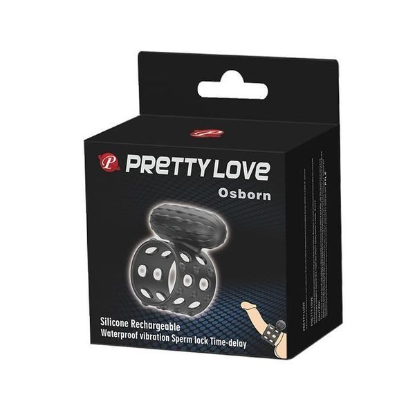 Эрекционное кольцо Pretty Love Osborn, 4.7 см (черный) 90552 фото