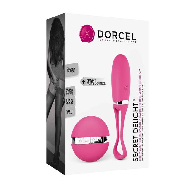 Віброяйце Dorcel Secret Delight Magenta, 12,5 см (рожевий) 12817 фото