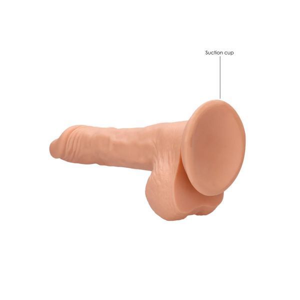 Фаллоимитатор RealRock Dong with Testicles, 21.5 см (телесный) 219370 фото