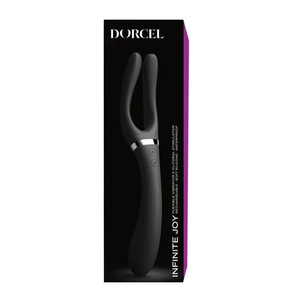 Гнучкий універсальний вібратор Dorcel Infinite Joy, 28,2 см (чорний) 36714 фото