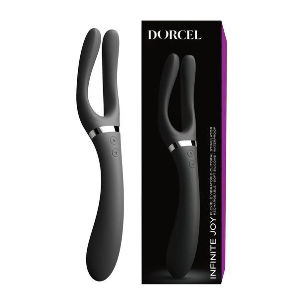 Гнучкий універсальний вібратор Dorcel Infinite Joy, 28,2 см (чорний) 36714 фото