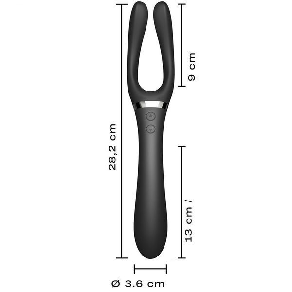 Гнучкий універсальний вібратор Dorcel Infinite Joy, 28,2 см (чорний) 36714 фото