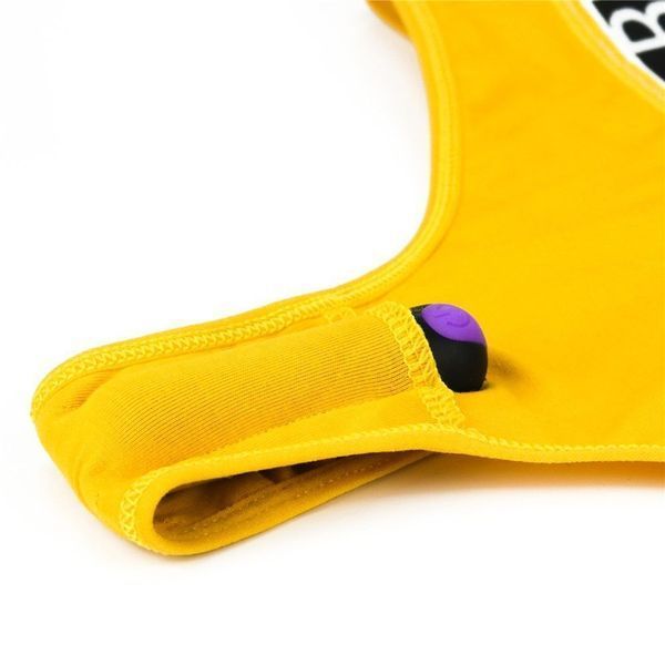 Трусики Lovetoy Ingen Bitch Vibrating Panties, XL (жовтий) 44182 фото
