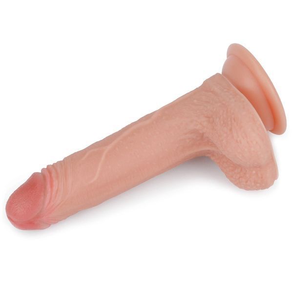Фаллоимитатор на присоске Dual-Layered Silicone Cock Flesh, 18 см (телесный) 28852 фото