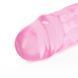 Двосторонній фалоімітатор RealRock Crystal Clear Double Dildo 13'', 34 см (рожевий) 52180 фото 4