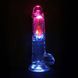 Фаллоимитатор RealRock LED Vibrating Straight Cock with Balls, 20 см (прозрачный) 219448 фото 5