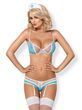 Костюм медсестры Obsessive 834-CST-6, L/XL (голубой)