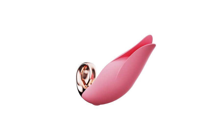 Вибратор для клитора Boss Series Flirting Tongue Licking, 13 см (светло-розовый) 32560 фото