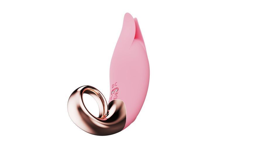 Вибратор для клитора Boss Series Flirting Tongue Licking, 13 см (светло-розовый) 32560 фото