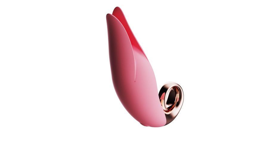 Вібратор для клітора Boss Series Flirting Tongue Licking, 13 см (світло-рожевий) 32560 фото