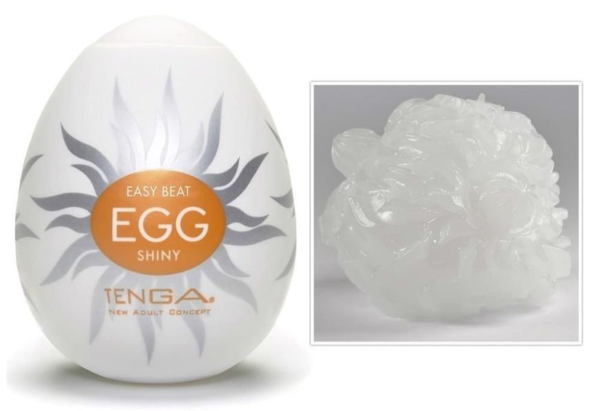 Мастурбатор яйцо Tenga Egg Stronger Shiny (белый) 18936 фото