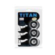 Эрекционные кольца Titan Cock Ring Set, 3 шт (черный) 21640 фото