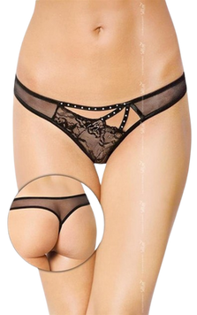 Трусики-стрінги Softline Thongs 2441, S/M (чорний) 48603_EU фото