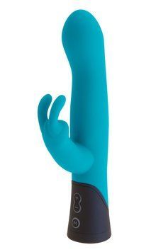 Вибратор-кролик Liebe Pleasure Toys Rabbit Rechargeable, 21,5 см (синий) 47202 фото